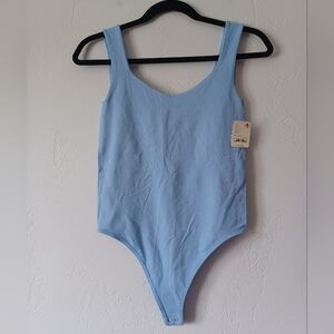 NWT Free People Scoop Neck Thong Bodysuit M/L